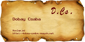 Dobay Csaba névjegykártya